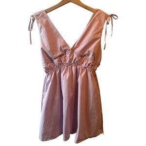 Whiteroom + Cactus Lavender Poplin Cut-Out Dress Size Medium romantic pastel